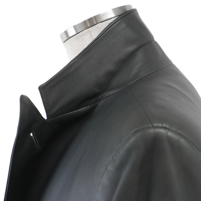 HERMES coat [Outer material] 100% sheepskin [Lining] 52% nylon, 48% cotton gray