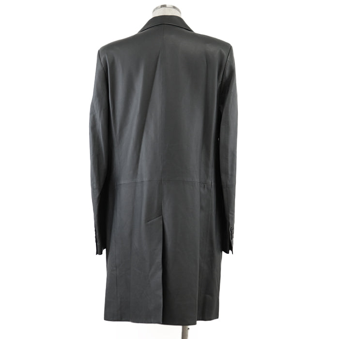 HERMES coat [Outer material] 100% sheepskin [Lining] 52% nylon, 48% cotton gray
