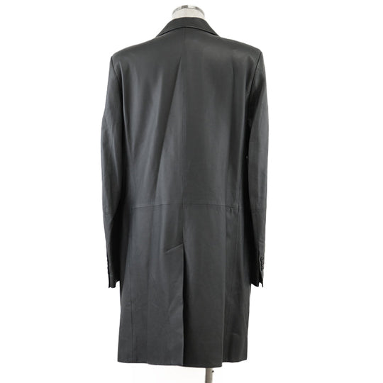 HERMES coat [Outer material] 100% sheepskin [Lining] 52% nylon, 48% cotton gray