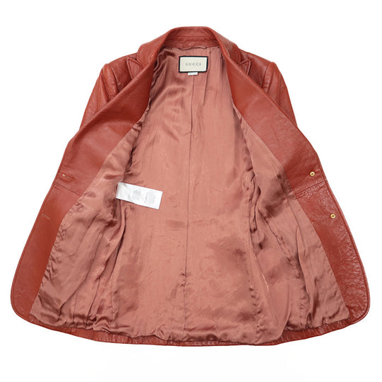 GUCCI Other outerwear [Outer material] 100% sheep leather [Lining] 100% cupra Brown 36