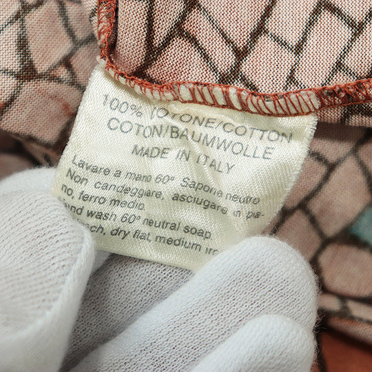 HERMES one piece [Outer material] 100% cotton Brown Women S Used Authentic