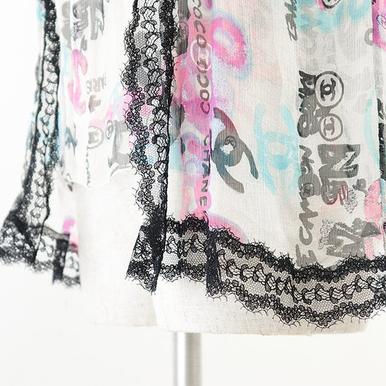CHANEL ensemble silk multicolor 07C P30176 38