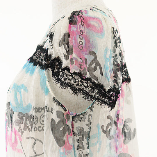 CHANEL ensemble silk multicolor 07C P30176 38