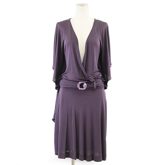 GUCCI one piece [Outer material] 100% rayon [Lining] 65% acetate, 35% nylon purple 219123 X6172 S