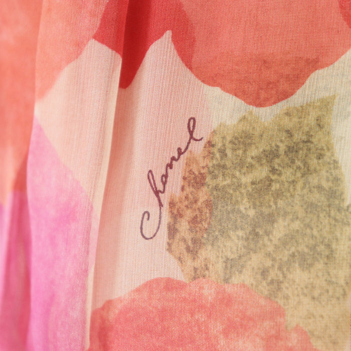 CHANEL one piece 36% nylon, 20% rayon, 15% silk, 10% polyester, 8% cotton, 7% linen, 4% metal [Outer fabric] 100% silk pink 36