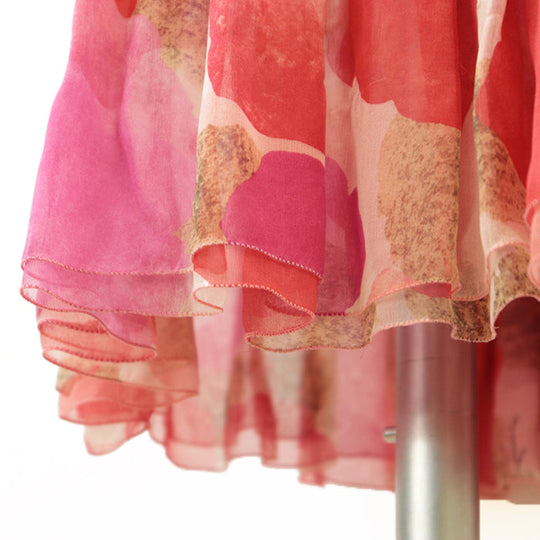 CHANEL one piece 36% nylon, 20% rayon, 15% silk, 10% polyester, 8% cotton, 7% linen, 4% metal [Outer fabric] 100% silk pink 36