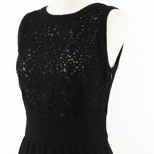 Valentino one piece [Outer material] 100% wool [Lining] 100% polyester black Women 40 Used Authentic