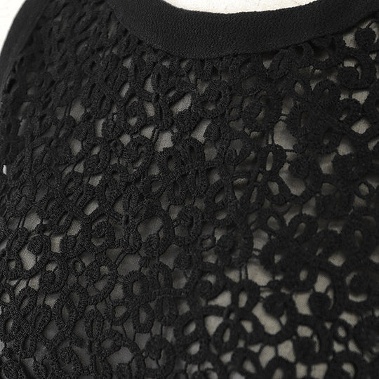 Valentino one piece [Outer material] 100% wool [Lining] 100% polyester black Women 40 Used Authentic