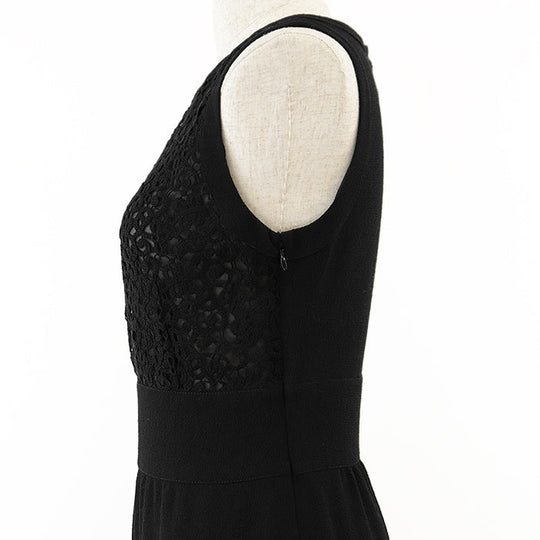 Valentino one piece [Outer material] 100% wool [Lining] 100% polyester black Women 40 Used Authentic