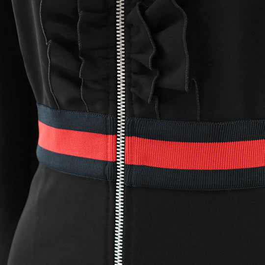 GUCCI one piece 75% rayon, 17% nylon Black, Red 457032 Women S Used Authentic