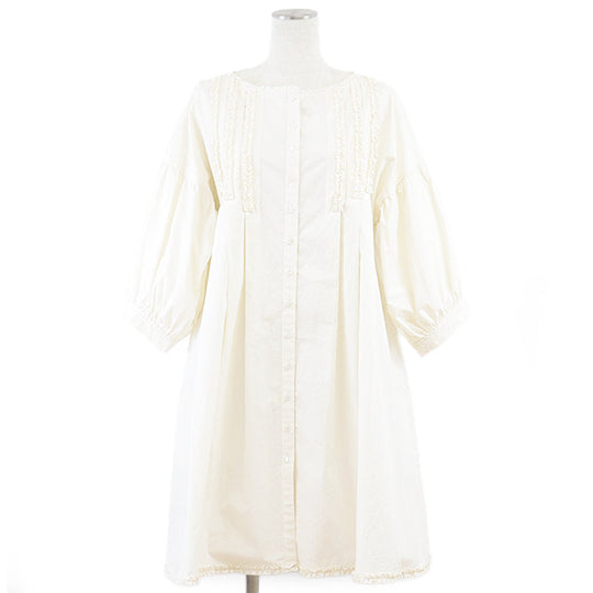 PINK HOUSE one piece cotton 100% off white A2111FBY365 Women ƒtƒŠ�[ Used Authentic