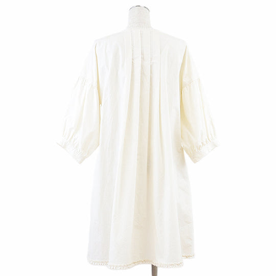 PINK HOUSE one piece cotton 100% off white A2111FBY365 Women ƒtƒŠ�[ Used Authentic