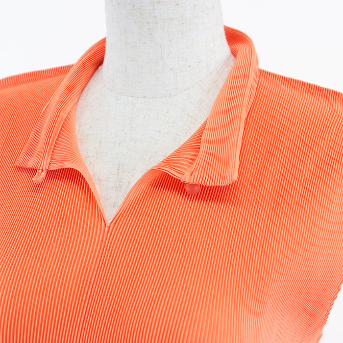 PLEATS PLEASE Cut 100% polyester% Orange PP03FK303 Women 3 Used Authentic