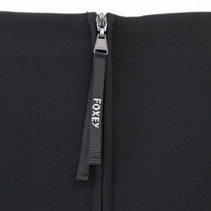FOXEY one piece [Outer material] 86% polyester, 14% polyurethane [Lining] 100% polyester black Women 38 Used Authentic