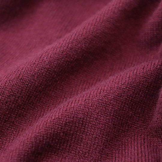 PRADA knit [Outer material] 100% cashmere Burgundy Women 42 Used Authentic