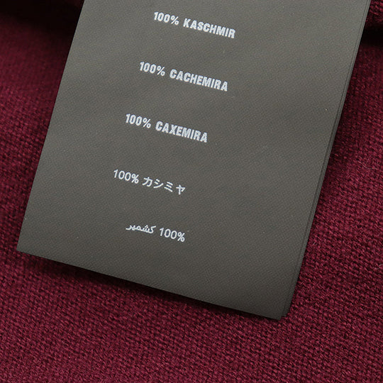 PRADA knit [Outer material] 100% cashmere Burgundy Women 42 Used Authentic