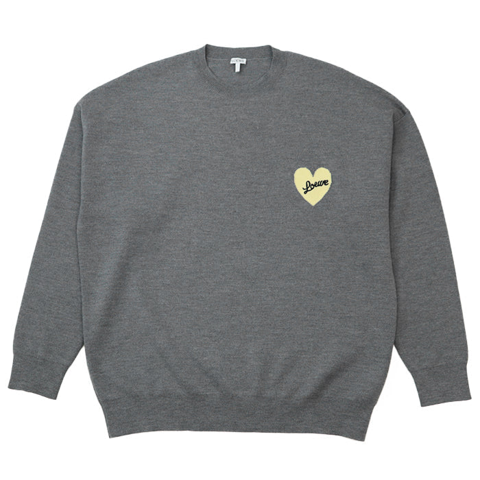 LOEWE sweater [Outer fabric] 100% wool [Other fabric] 100% rayon gray H526Y14KEI mens XL Used Authentic