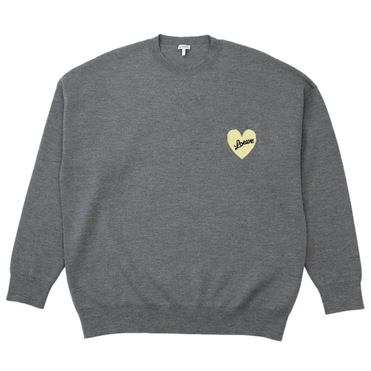 LOEWE sweater [Outer fabric] 100% wool [Other fabric] 100% rayon gray H526Y14KEI mens XL Used Authentic