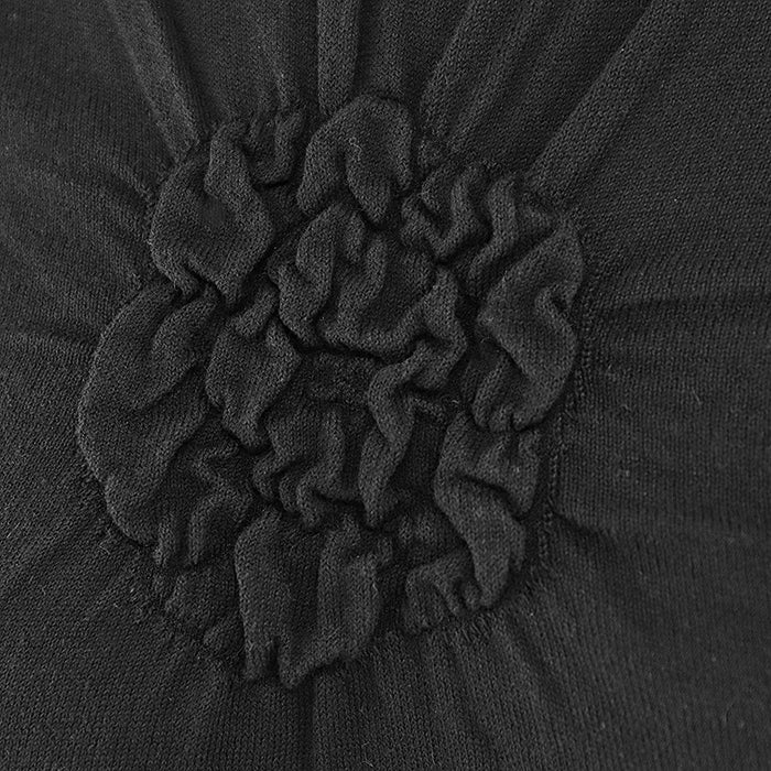 CHANEL knit [Outer material] 99% cotton, 1% elastane black Women 38 Used Authentic