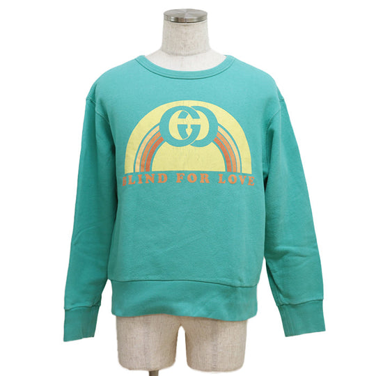 GUCCI sweat [Outer material] 100% cotton Turquoise XS