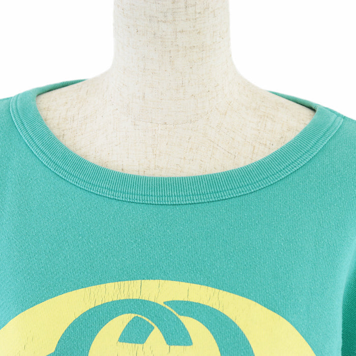 GUCCI sweat [Outer material] 100% cotton Turquoise XS