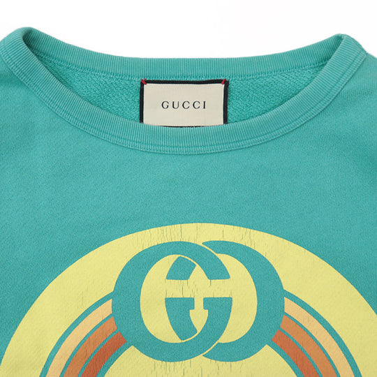GUCCI sweat [Outer material] 100% cotton Turquoise XS