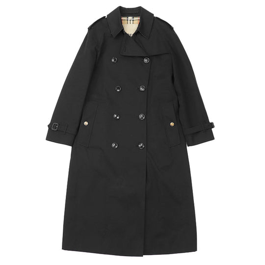 BURBERRY trench coat [Outer fabric] 100% cotton [Lining] 100% cotton [Sleeve lining] 100% viscose black Women Used Authentic