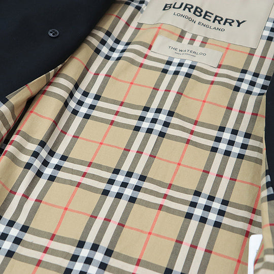 BURBERRY trench coat [Outer fabric] 100% cotton [Lining] 100% cotton [Sleeve lining] 100% viscose black Women Used Authentic