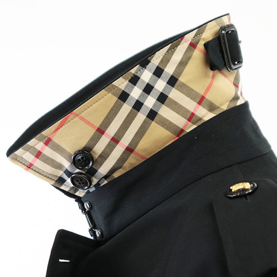BURBERRY trench coat [Outer fabric] 100% cotton [Lining] 100% cotton [Sleeve lining] 100% viscose black Women Used Authentic