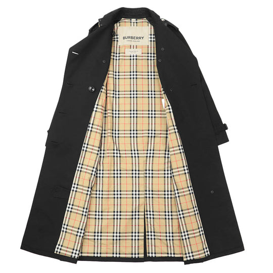 BURBERRY trench coat [Outer fabric] 100% cotton [Lining] 100% cotton [Sleeve lining] 100% viscose black Women Used Authentic