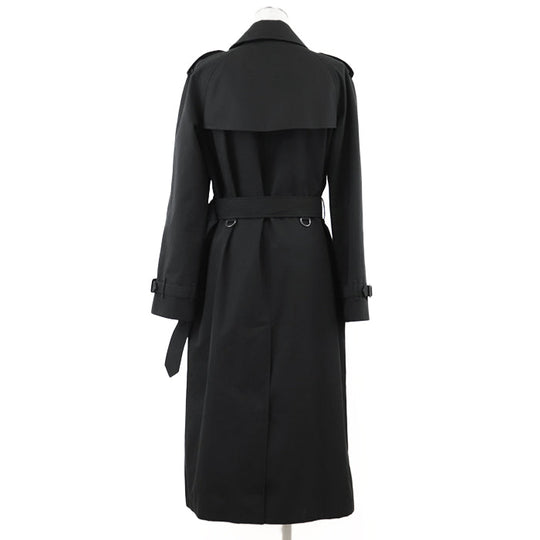 BURBERRY trench coat [Outer fabric] 100% cotton [Lining] 100% cotton [Sleeve lining] 100% viscose black Women Used Authentic