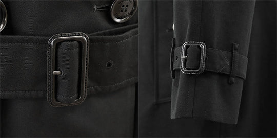 BURBERRY trench coat [Outer fabric] 100% cotton [Lining] 100% cotton [Sleeve lining] 100% viscose black Women Used Authentic