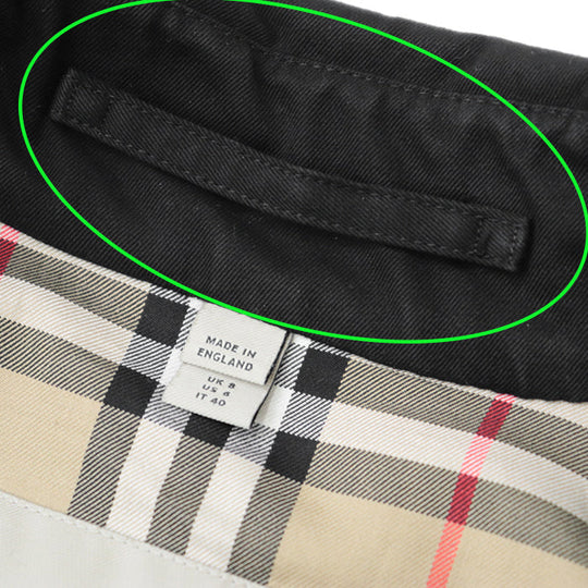 BURBERRY trench coat [Outer fabric] 100% cotton [Lining] 100% cotton [Sleeve lining] 100% viscose black Women Used Authentic