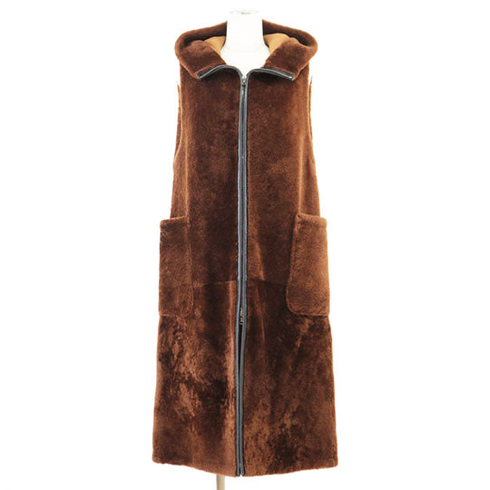 ADORE coat 531-6259804 sheep leather Brown Women 38 Used Authentic