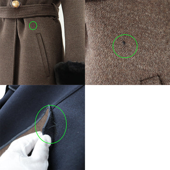 FENDI coat [Outer fabric] 60% wool, 30% angora [Other fabric] 100% cupra Brown Women 40 Used Authentic