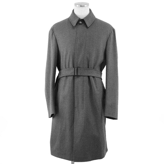 Emporio Armani coat [Outer fabric] 48% virgin wool, 24% polyester; [Lining] 68% acetate, 32% polyester; [Other fabric] 90% polyamide, 10% elastane gray 41LC60 mens 48 Used Authentic