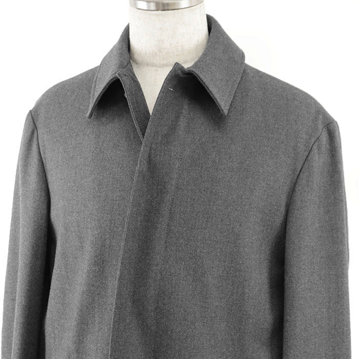 Emporio Armani coat [Outer fabric] 48% virgin wool, 24% polyester; [Lining] 68% acetate, 32% polyester; [Other fabric] 90% polyamide, 10% elastane gray 41LC60 mens 48 Used Authentic