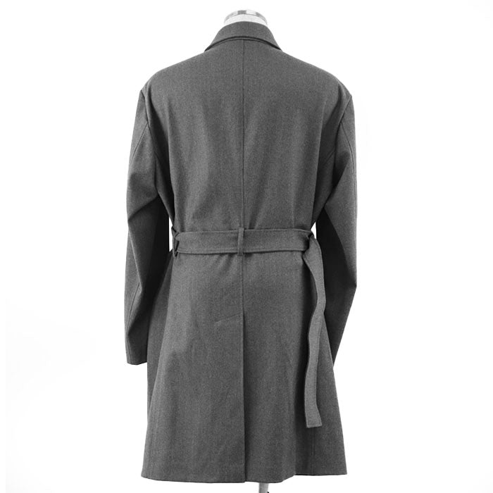 Emporio Armani coat [Outer fabric] 48% virgin wool, 24% polyester; [Lining] 68% acetate, 32% polyester; [Other fabric] 90% polyamide, 10% elastane gray 41LC60 mens 48 Used Authentic