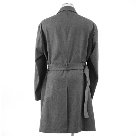 Emporio Armani coat [Outer fabric] 48% virgin wool, 24% polyester; [Lining] 68% acetate, 32% polyester; [Other fabric] 90% polyamide, 10% elastane gray 41LC60 mens 48 Used Authentic