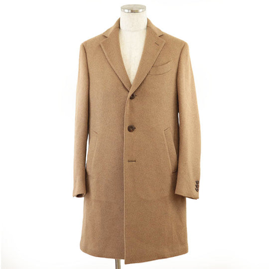 LARDINI coat wool Camel 50