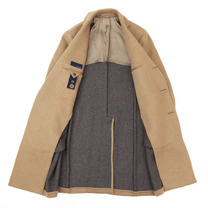 LARDINI coat wool Camel 50