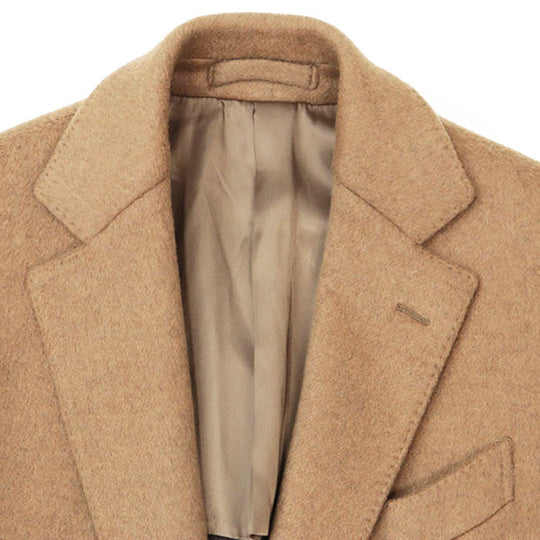 LARDINI coat wool Camel 50
