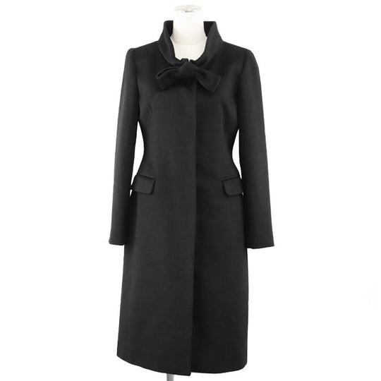 Valentino coat [Outer material] 100% cashmere [Lining] 61% nylon, 39% silk black Women 42 Used Authentic