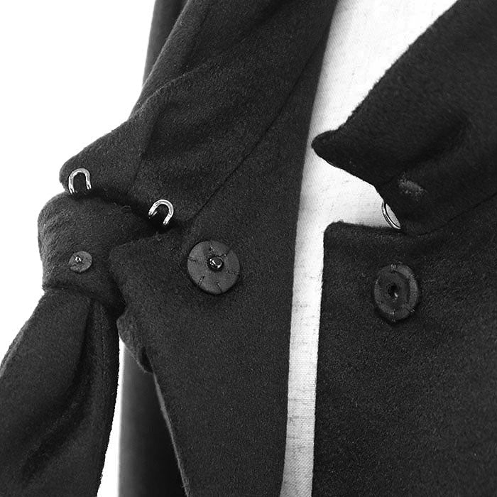 Valentino coat [Outer material] 100% cashmere [Lining] 61% nylon, 39% silk black Women 42 Used Authentic
