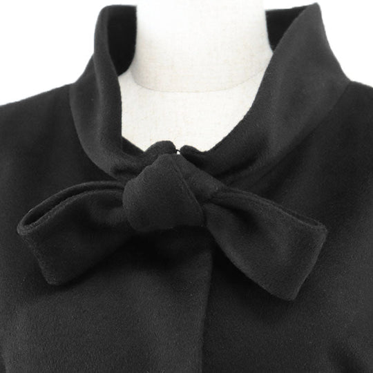 Valentino coat [Outer material] 100% cashmere [Lining] 61% nylon, 39% silk black Women 42 Used Authentic