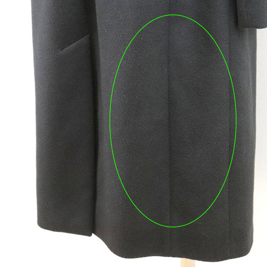 Valentino coat [Outer material] 100% cashmere [Lining] 61% nylon, 39% silk black Women 42 Used Authentic