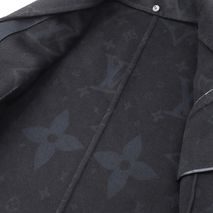 LOUIS VUITTON coat [Outer material] 99% wool, 1% silk [Lining] 100% cupra Navy, Black RM241Q TSY HQC40E mens 52 Used Authentic