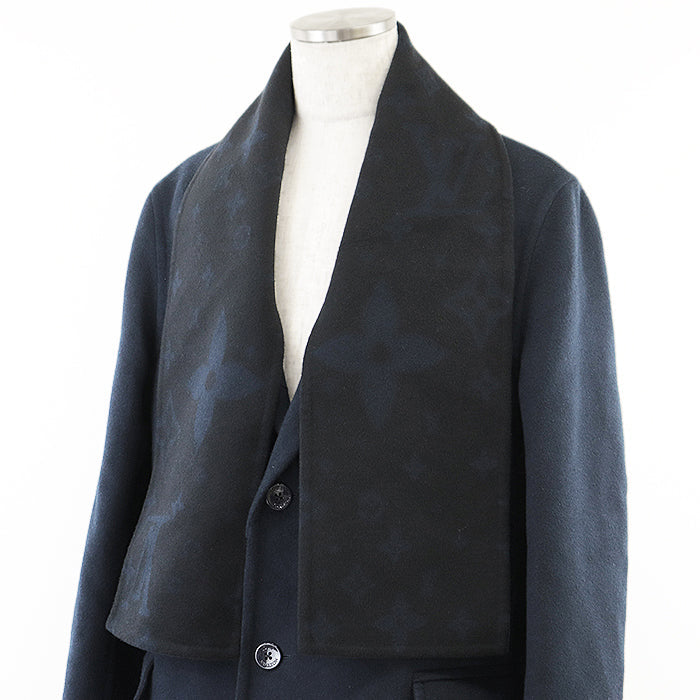 LOUIS VUITTON coat [Outer material] 99% wool, 1% silk [Lining] 100% cupra Navy, Black RM241Q TSY HQC40E mens 52 Used Authentic