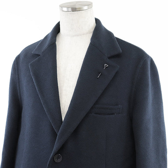 LOUIS VUITTON coat [Outer material] 99% wool, 1% silk [Lining] 100% cupra Navy, Black RM241Q TSY HQC40E mens 52 Used Authentic