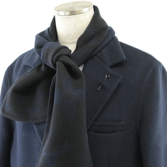LOUIS VUITTON coat [Outer material] 99% wool, 1% silk [Lining] 100% cupra Navy, Black RM241Q TSY HQC40E mens 52 Used Authentic